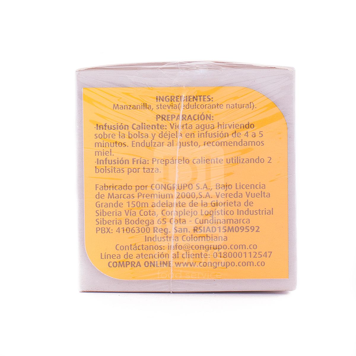 10X Aromática Manzanilla Línea Institucional Jaibel x 25 Und