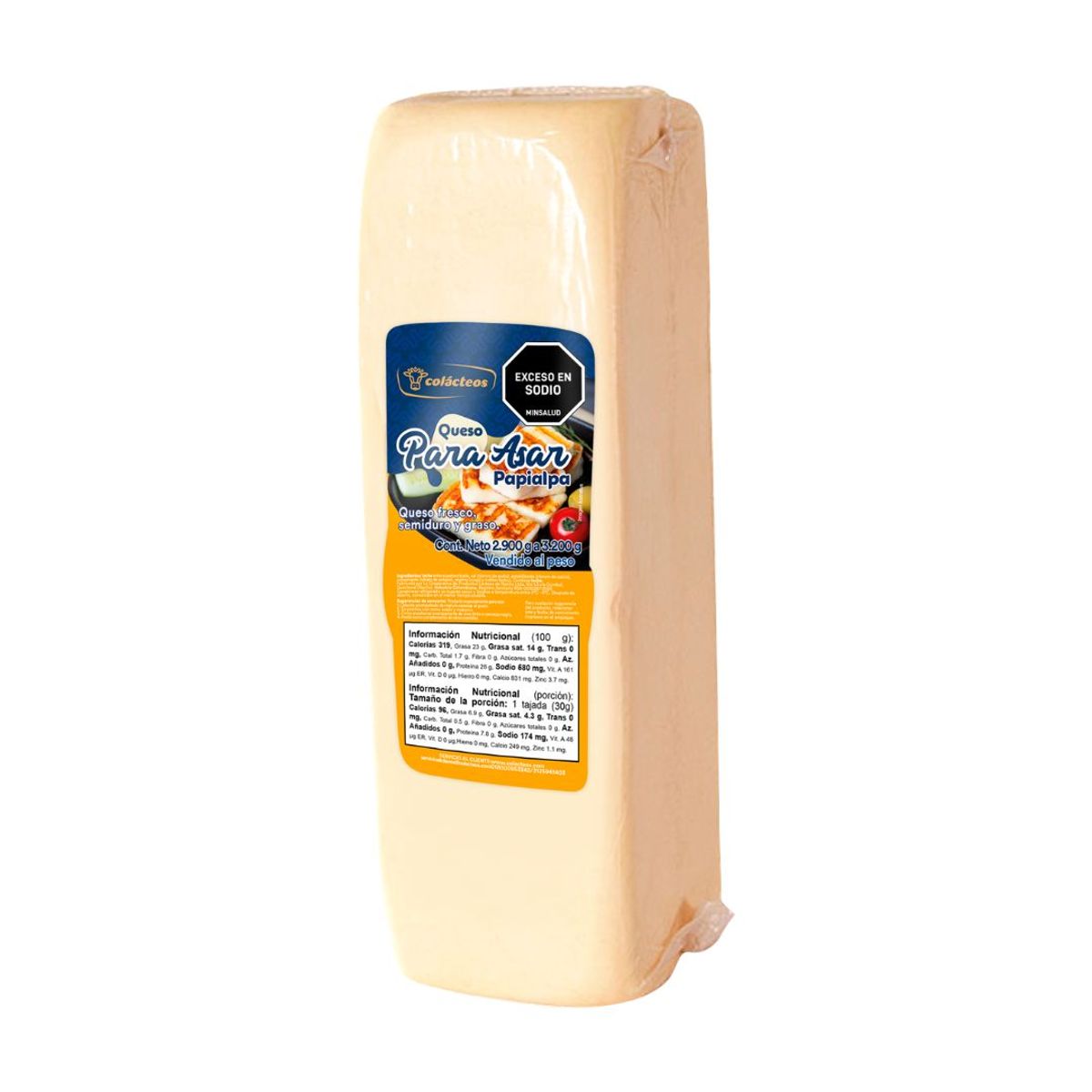 10X Queso Papialpa Colácteos +/- 3 Kg (Precio x Kg)