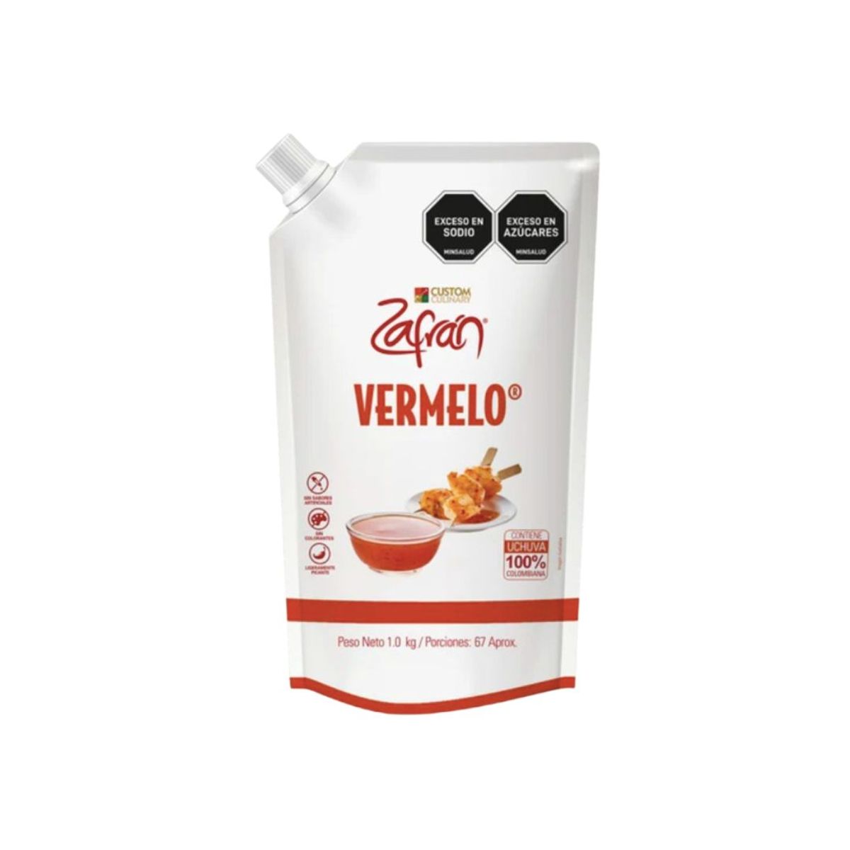 10X Salsa Vermelo Zafrán Doypack x 1 Kg