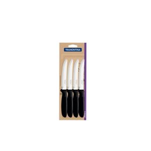 Cuchillo Negro 5" Para Asado Ipanema x 12 Unidades - Caja