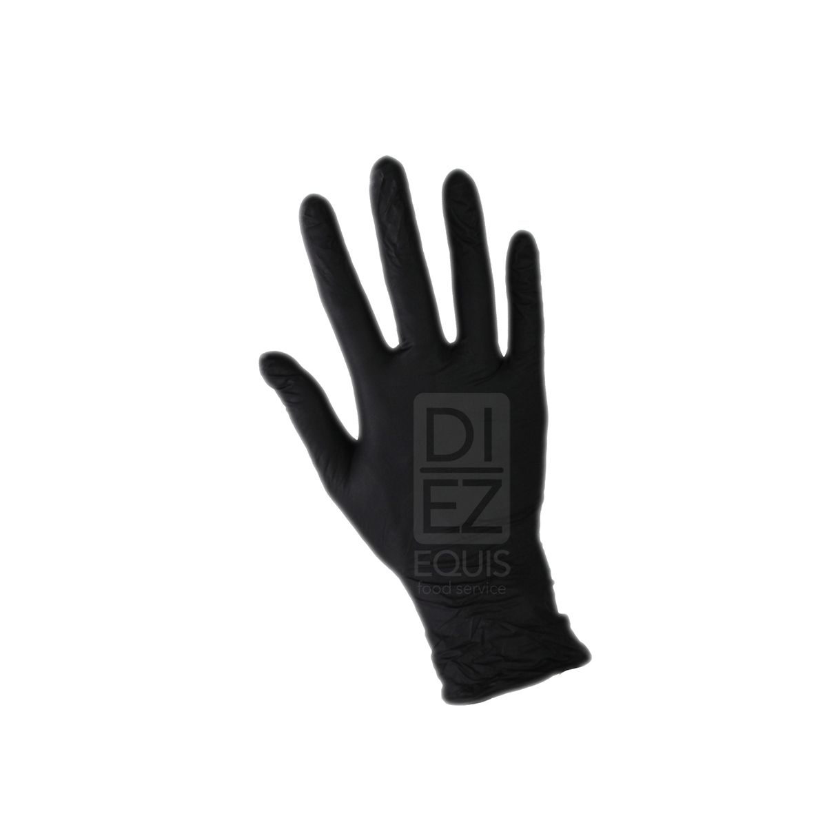 10X Guante Latex Negro Eterna Calibre 25 Talla 9 Par