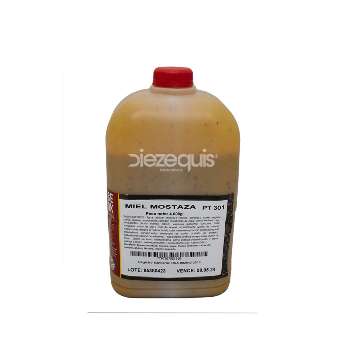 10X Salsa Miel Mostaza Base Cook Galón x 4000 Gr Pet