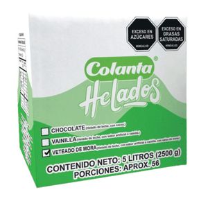 Helado Colanta De Veteado de Mora x 5 Litros - Unidad