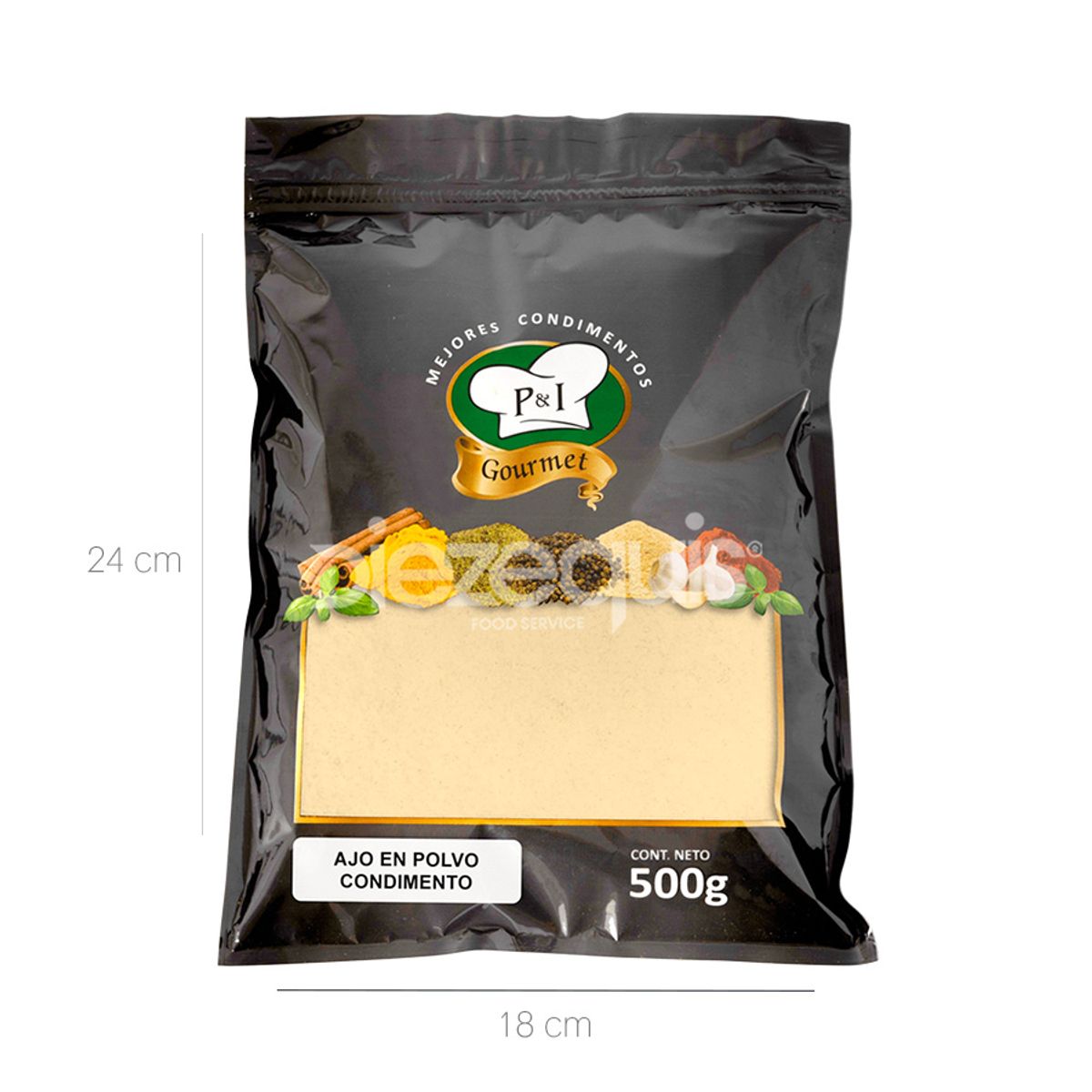 10X Ajo En Polvo Cond PI x 500 Gr Bolsa