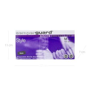 Guante Manipulación Nitrilo Negro Low Drema/UKA Talla M x 100 Und Caja Cal 6 - Caja