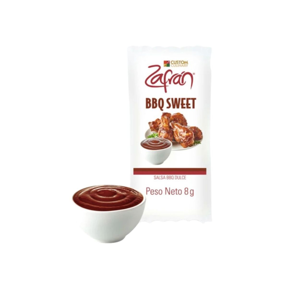 10X Salsa BBQ Zafrán Sweet Premium Sachet x 8 Gr Bolsa 120 Und