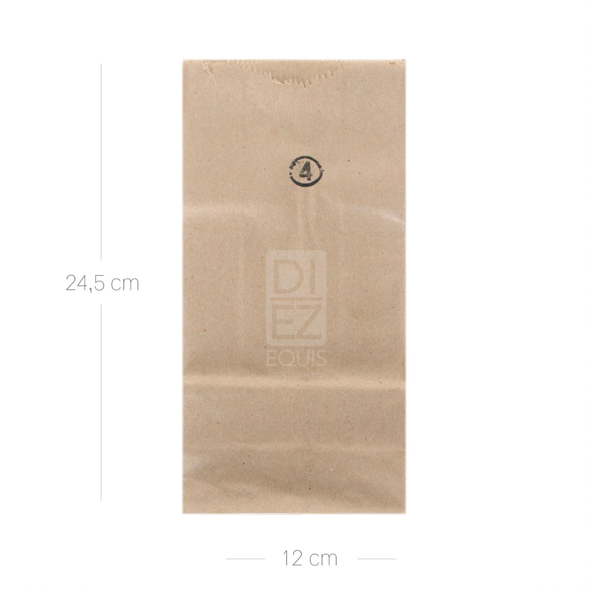 10X Bolsa  Kraft # 4 x 100 Und