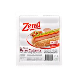 Salchicha Perro Caliente Zenu x 480 Gr - Paquete