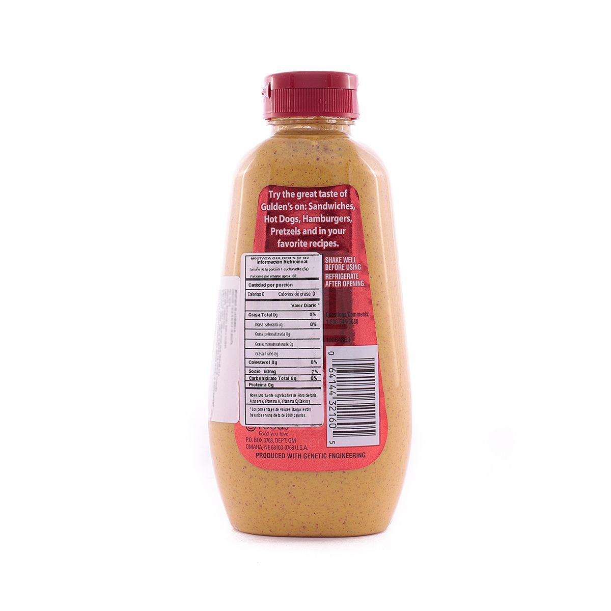 10X Mostaza Oscura Guldens Tipo Dijon x 340 Gr Pet