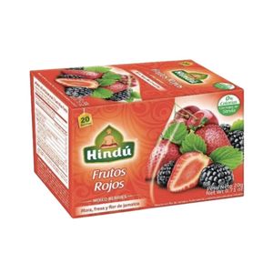 Infusión Frutal Hindú Frutos Rojos x 20 Und - Caja