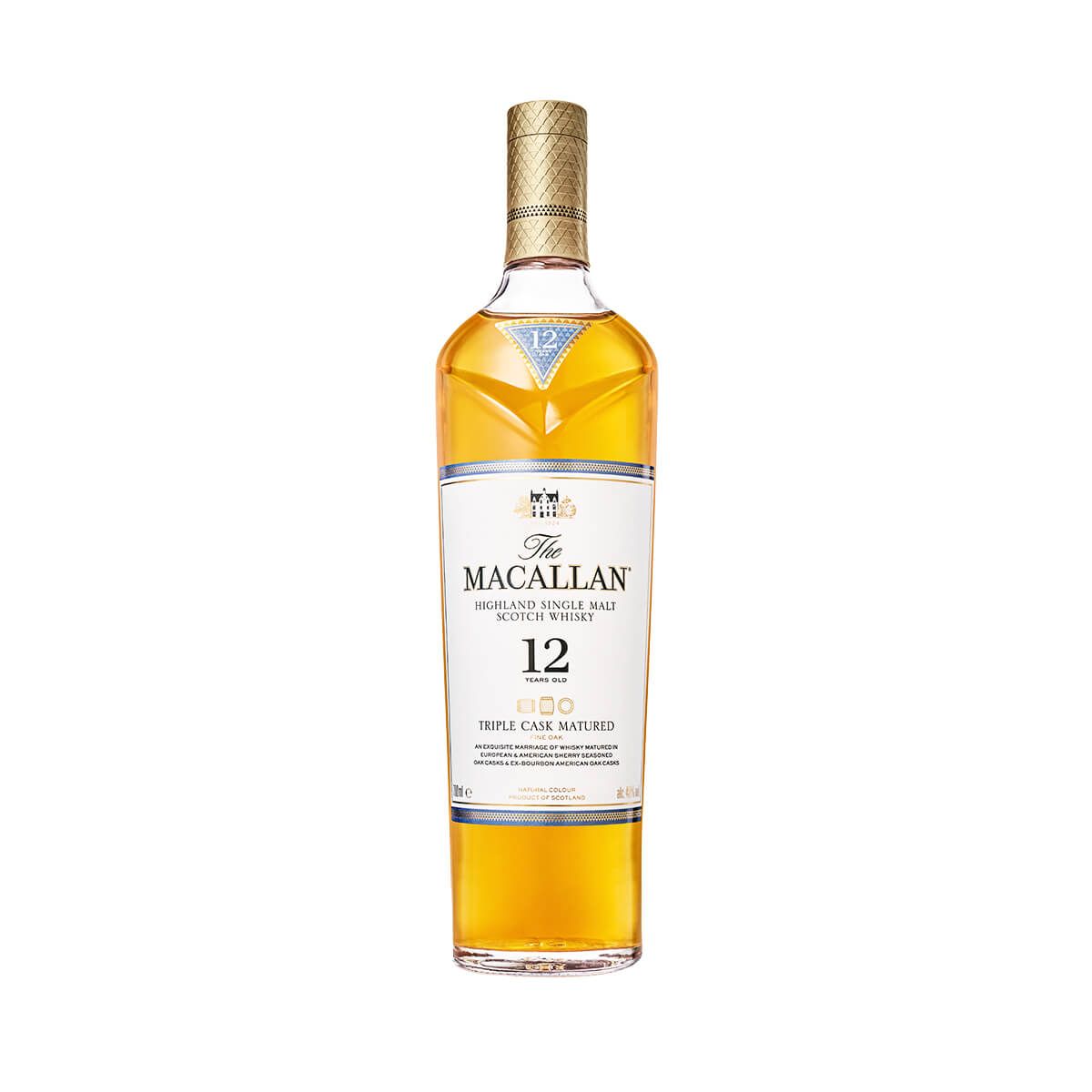 10X Whisky Macallan Triple Cask Matured 12 Años x 700 Ml