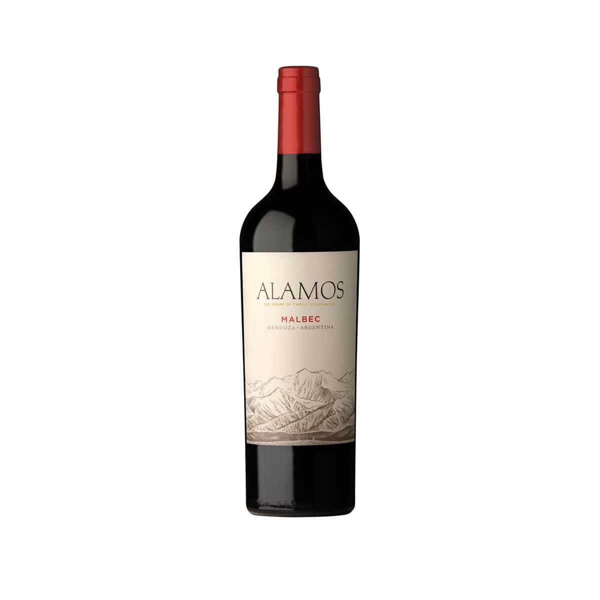 10X Vino Tinto Álamos Malbec Argentino x 750 Ml