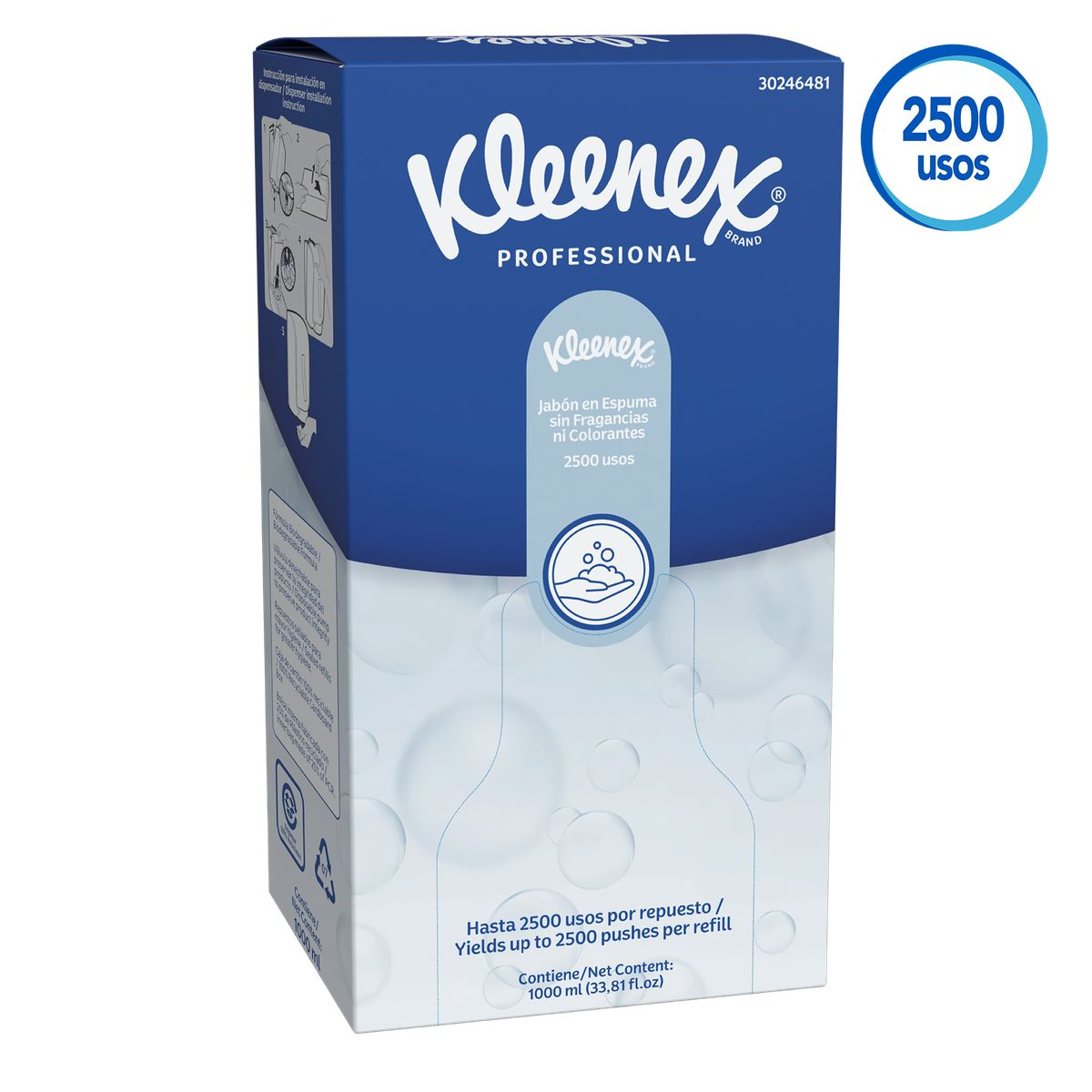 10X Jabón Manos Espuma Kleenex 6481 x 1000 Ml