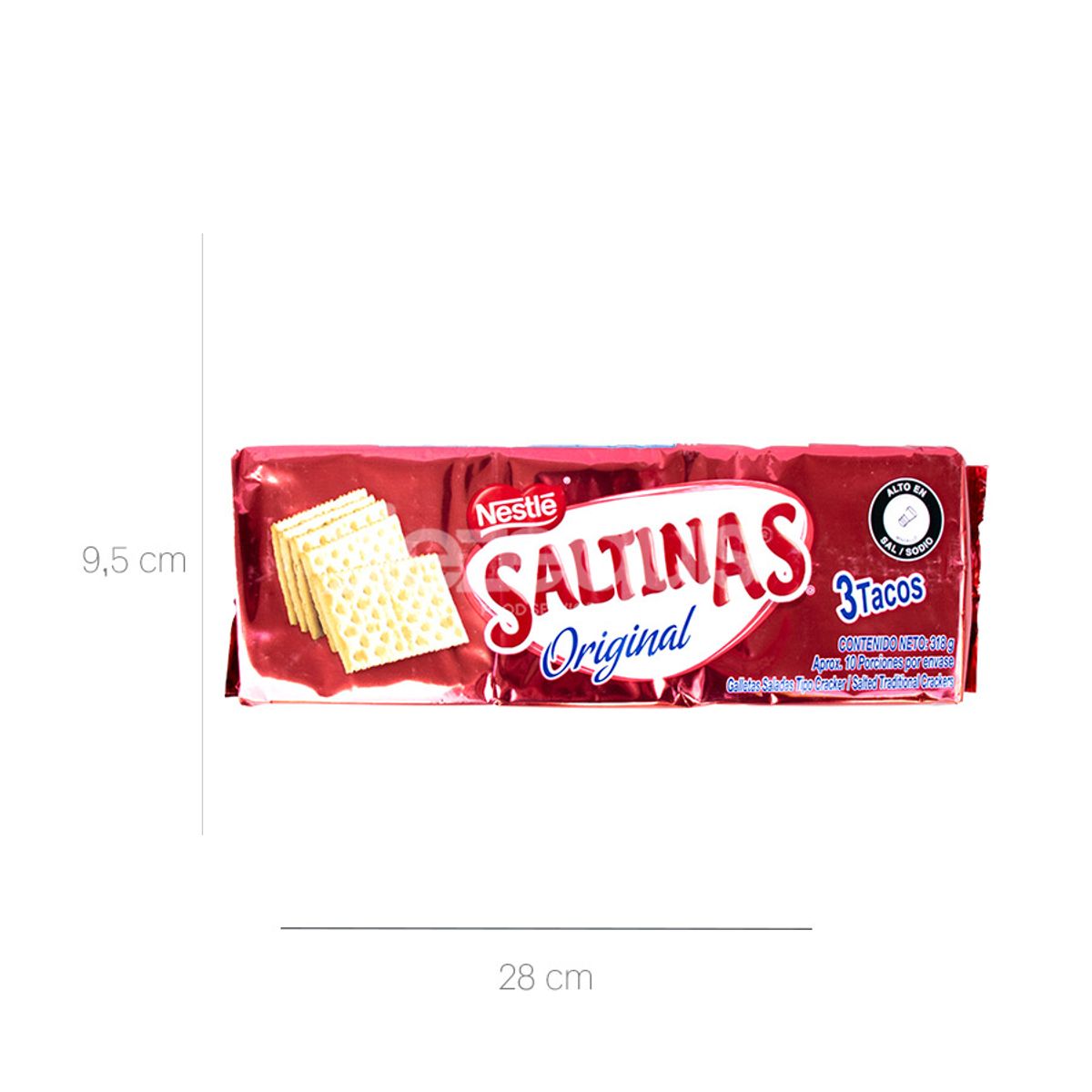 10X Snack Galletas Saltinas Original Taco x 3 Paquetes
