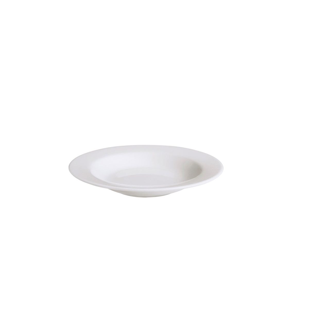 10X Plato Hondo De Porcelana ALA 340 CC Corona Actualite Blanco x 1 Und