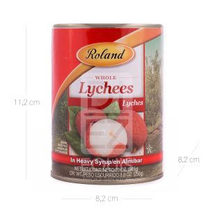 Lychees Enteros En Sirope Roland x 565 G Lata - Unidad