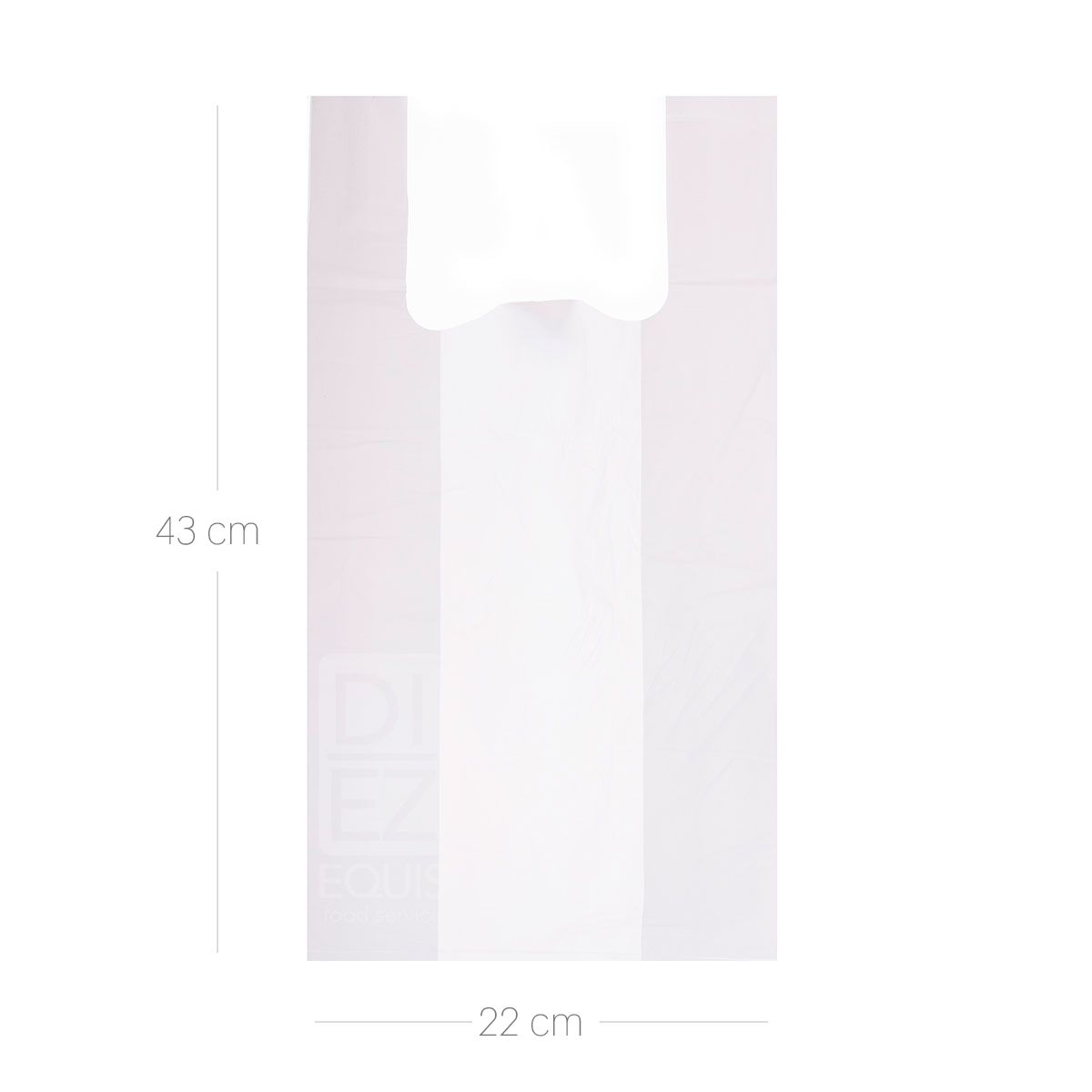 10X Bolsa Cargadera Blanca Biodegradable T-25 x 100 Und