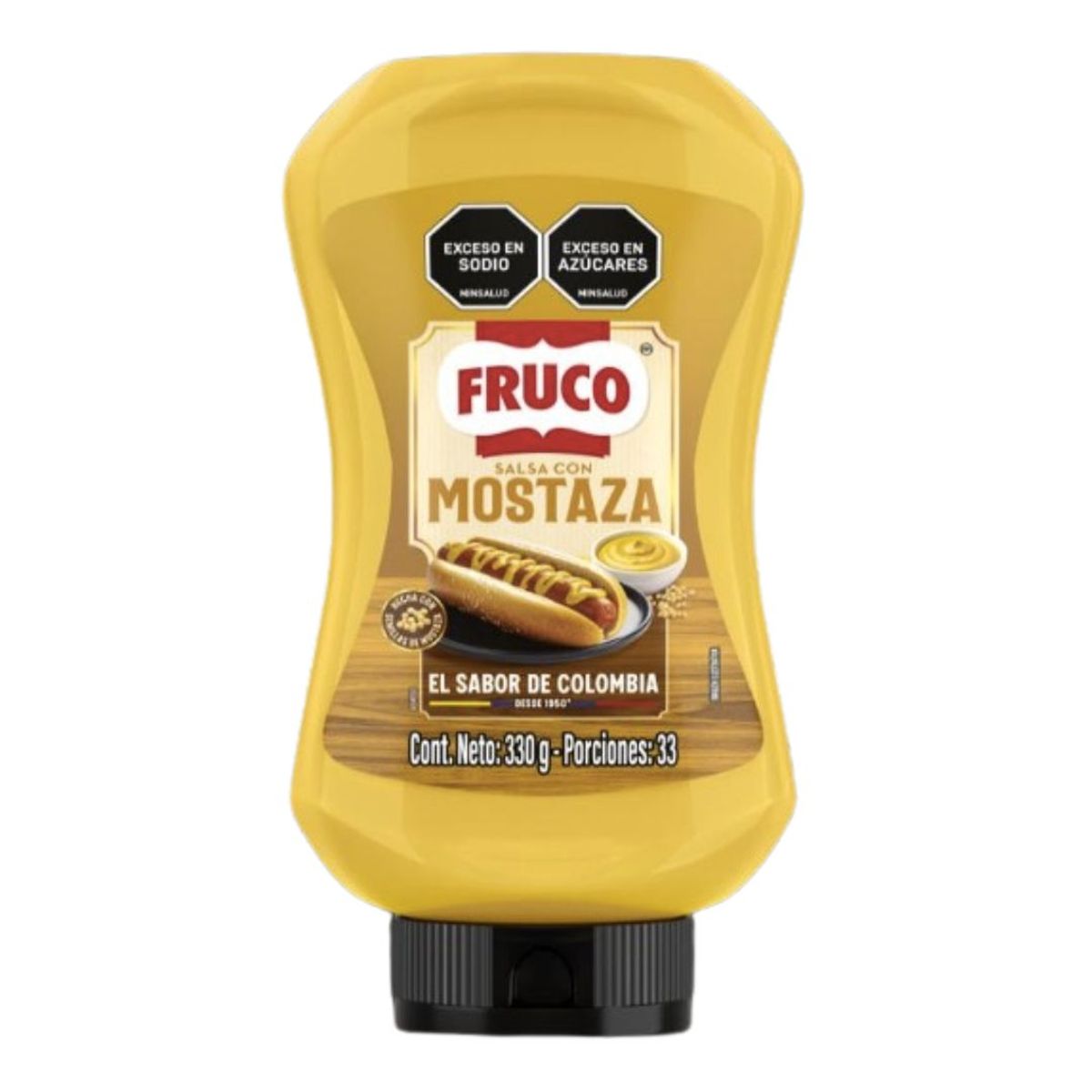 10X Salsa con Mostaza Fruco Squeeze x 330 Gr