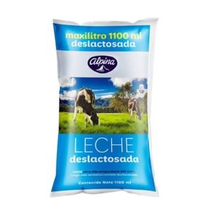 Leche Deslactosada Alpina x 1100 Ml Bolsa - Bolsa