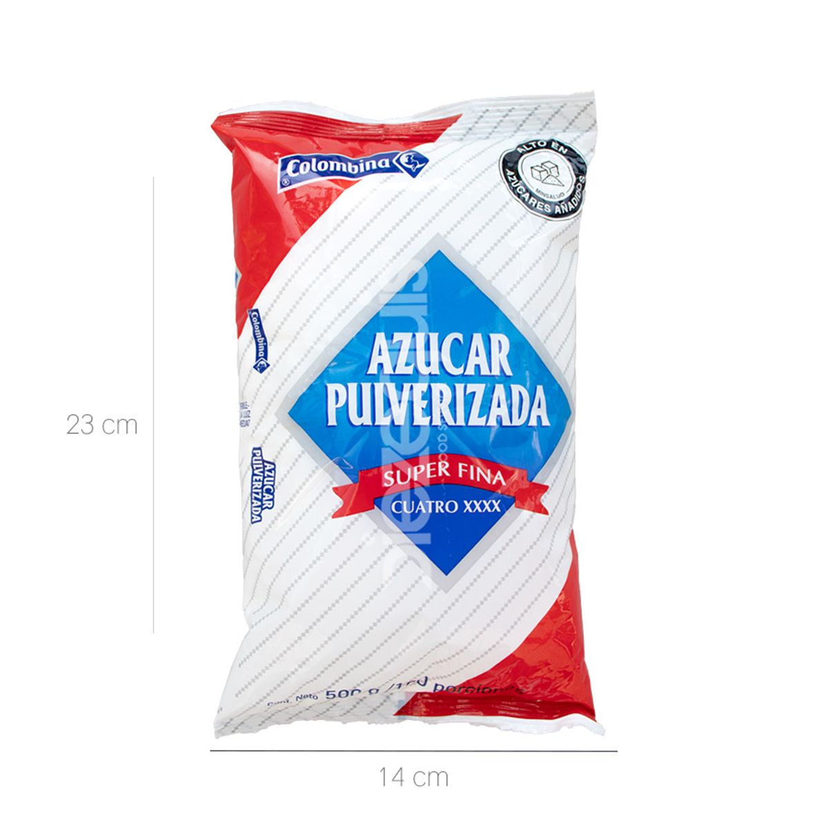 10X Azúcar Pulverizada XXXX Colombina x 500 Gr Bolsa