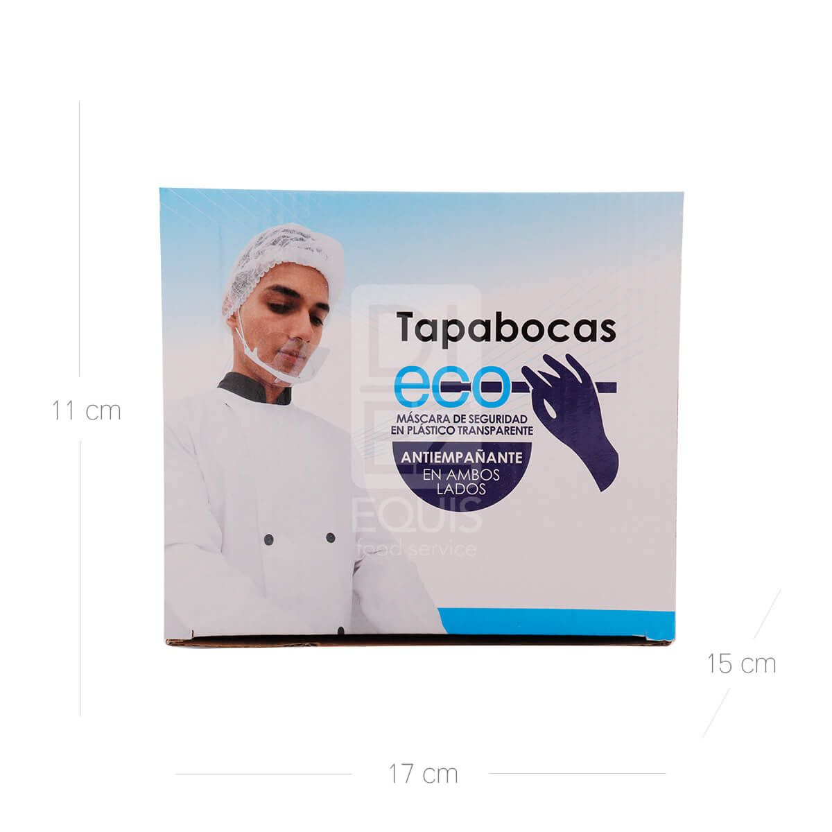 10X Tapabocas Plástico Latexport Una Cara Caja x 10 unidades