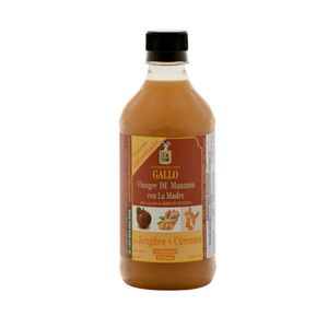 Vinagre De Manzana con Jengibre y Curcuma Gallo x 500 Ml - Unidad