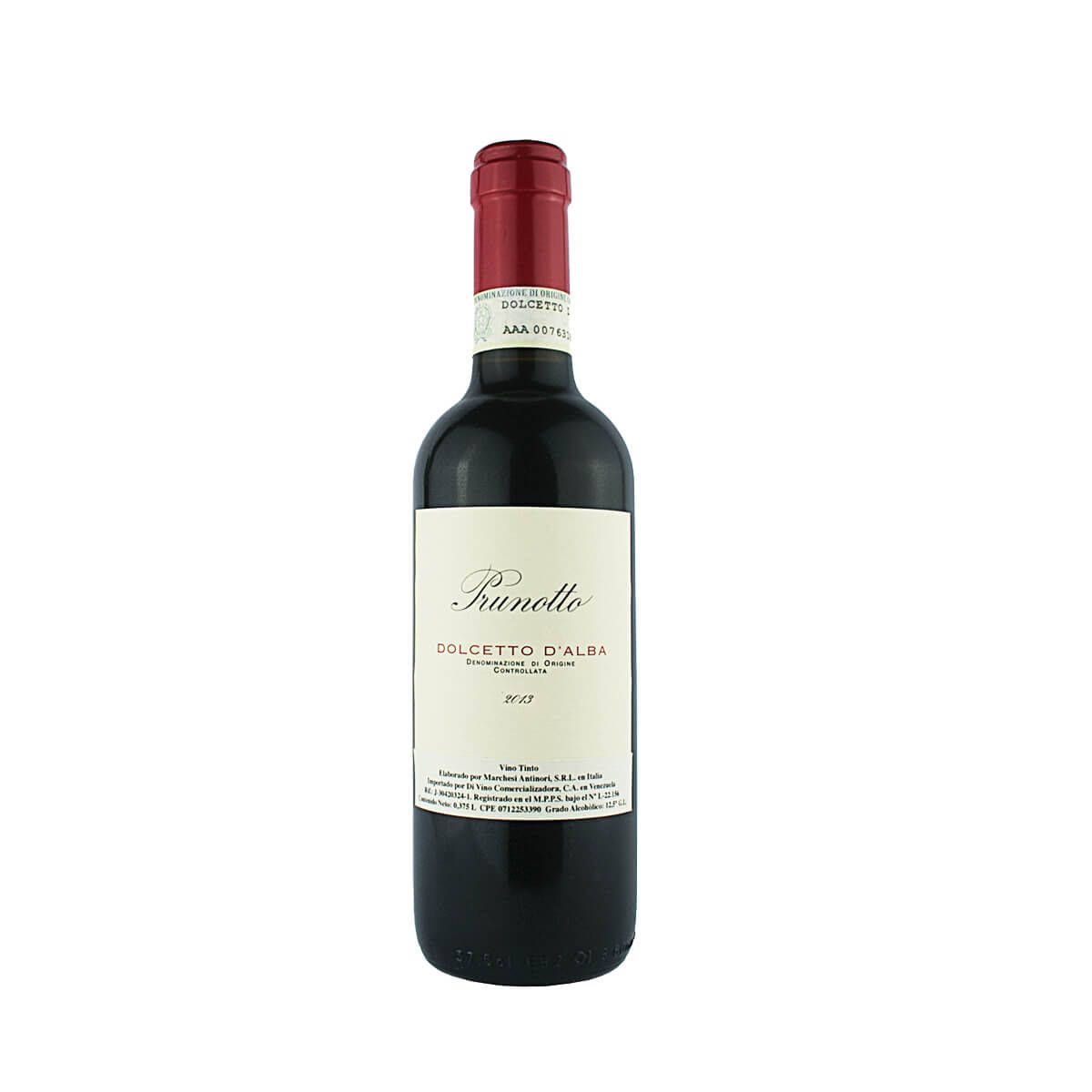 10X Vino Tinto Prunotto Dolcetto D’Alba Doc Italiano x 750 Ml