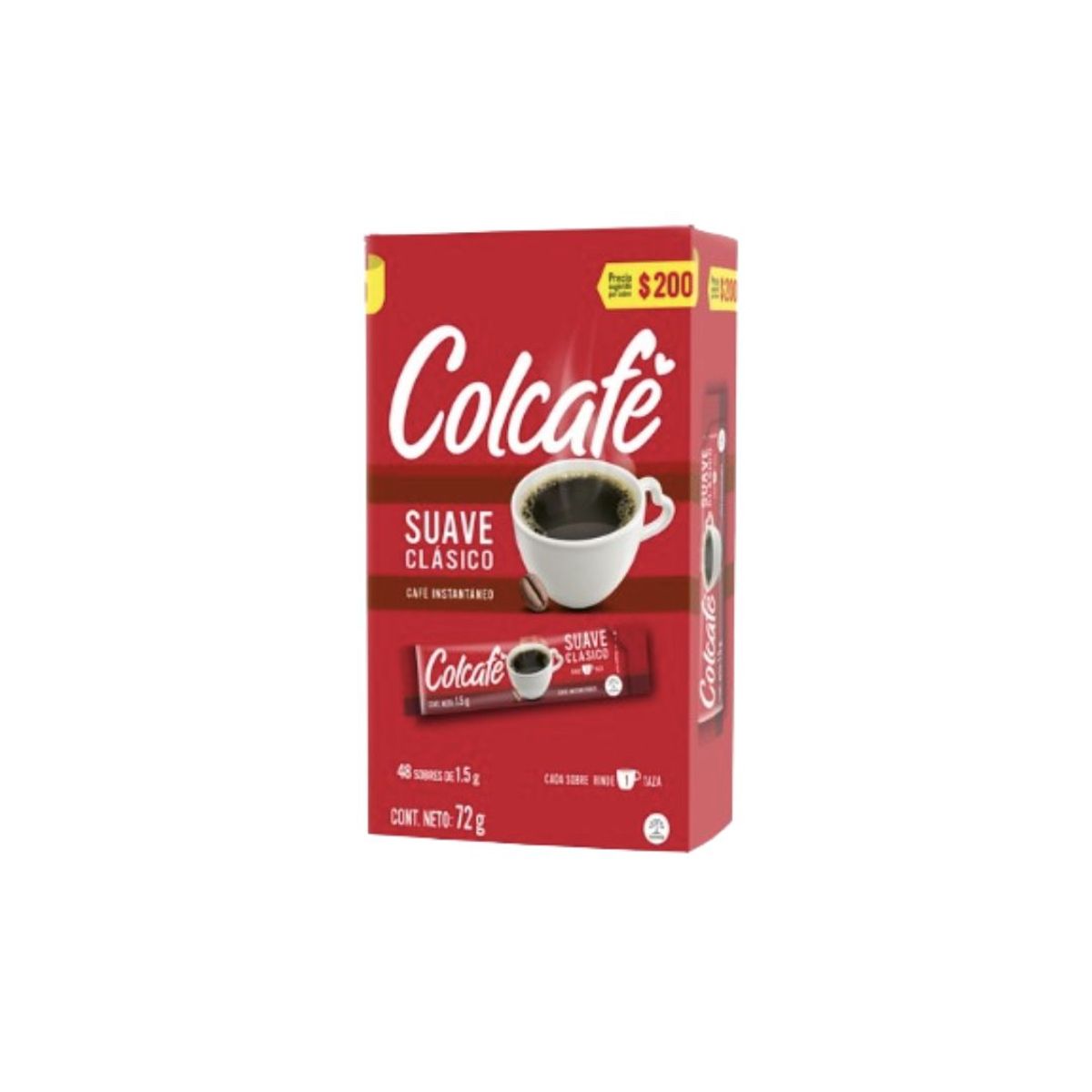 10X Café Colcafe Clasico x 1.5 Gr x 48 Sobres