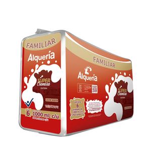 Leche Entera Súper Cremosa Alqueria x 1000 Gr Sixpack - Unidad