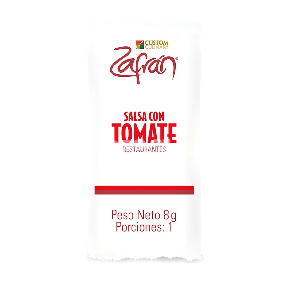 10X Salsa Tomate Zafrán Restaurantes Sachet x 8 Gr Bolsa 120 Und