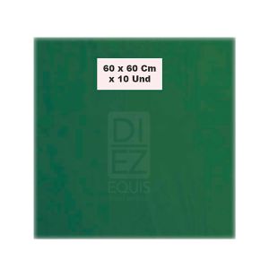 Bolsa Basura Verde 60 x 60 Cm x 10 Und - Paquete