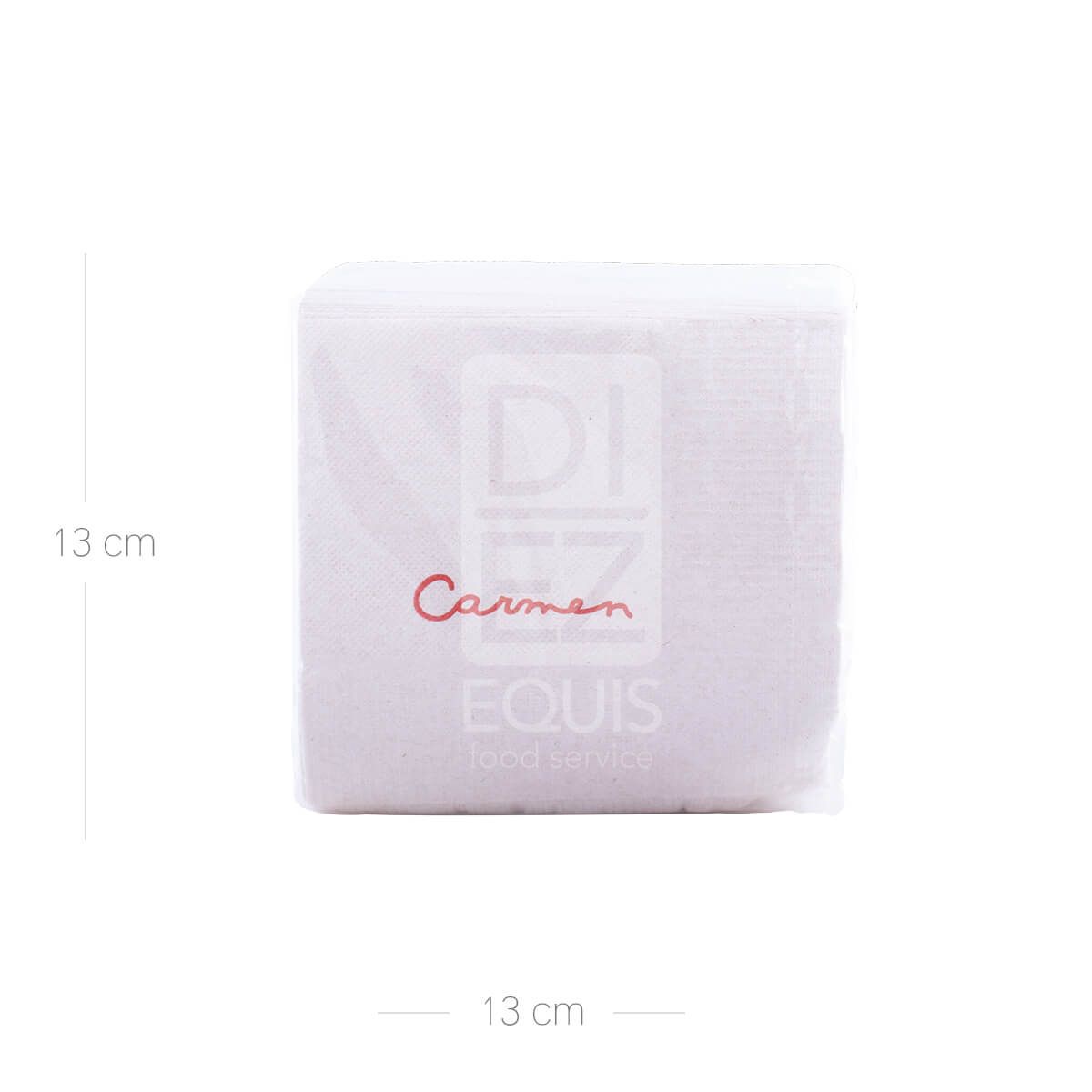 10X Servilleta Cuadrada Natural Carmen x 120 Und x 60 Paq Caja