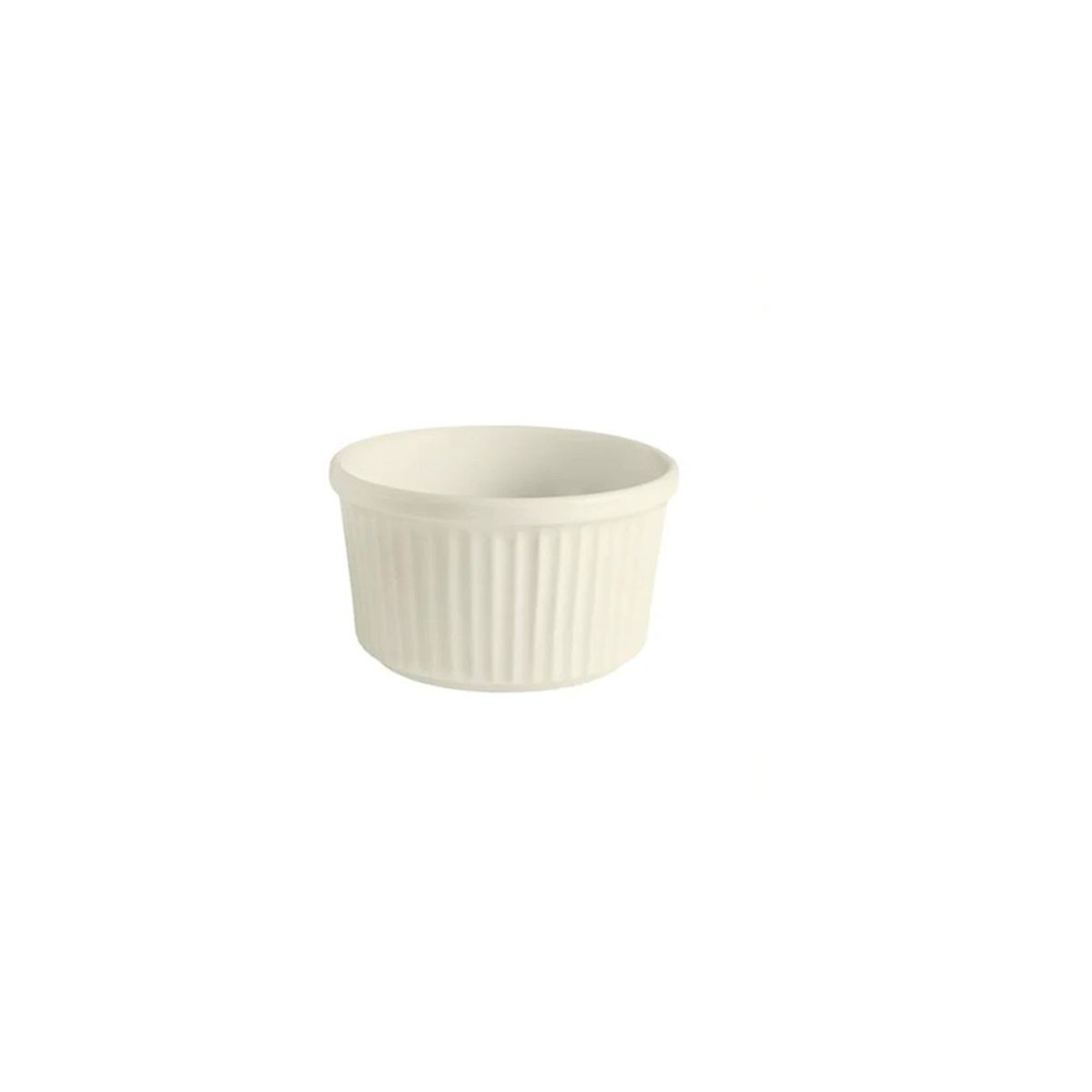 10X Salsera Estriada De Porcelana 190 CC Corona Actualite Blanco x 1 Und