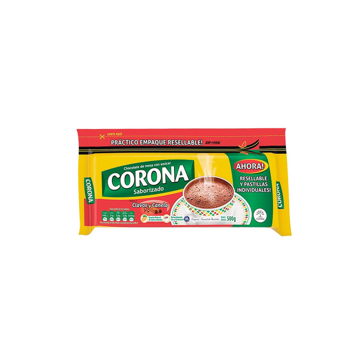 10X Chocolate Corona Clavo y Canela x 500 Gr