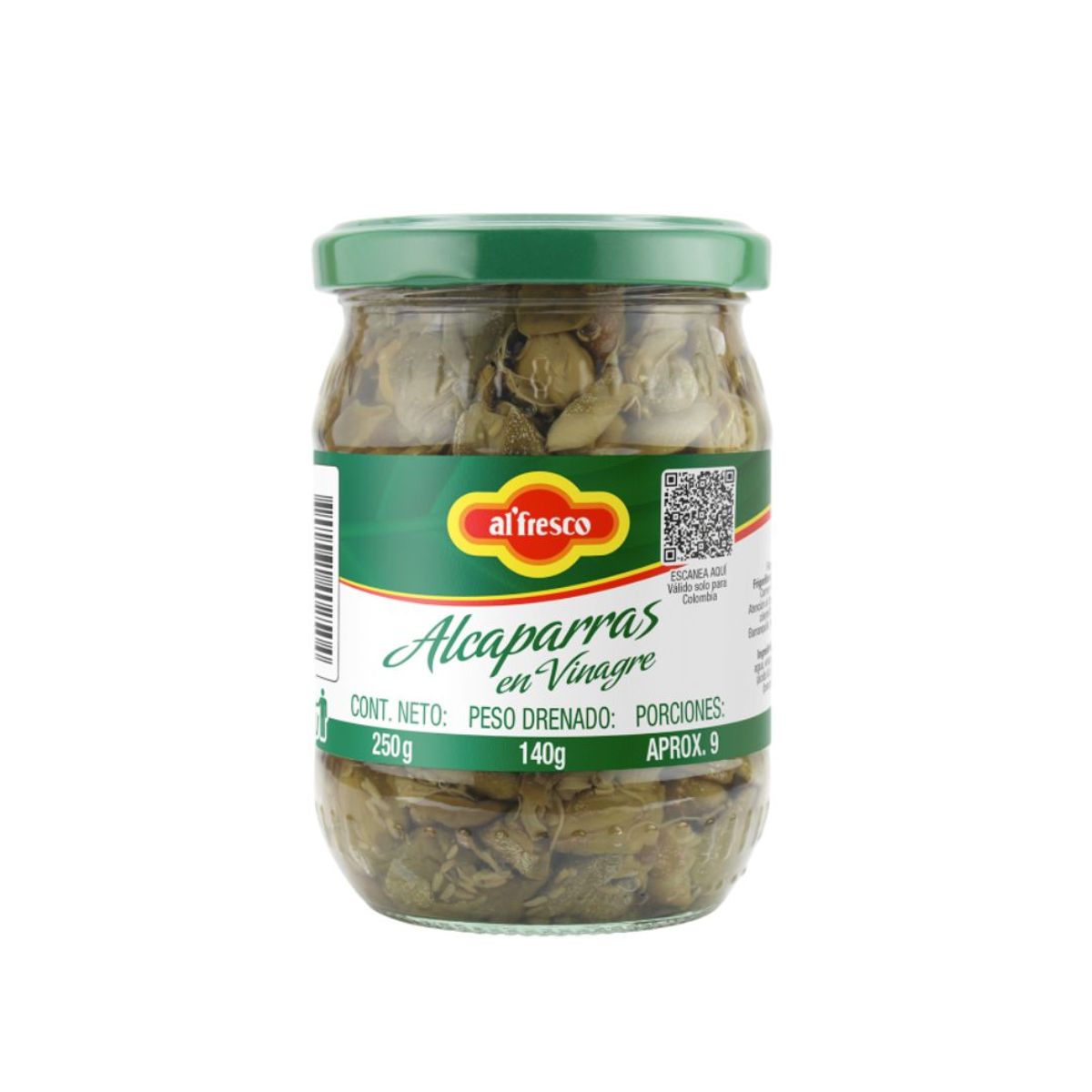 10X Alcaparras Mini Alfa x 250 Gr