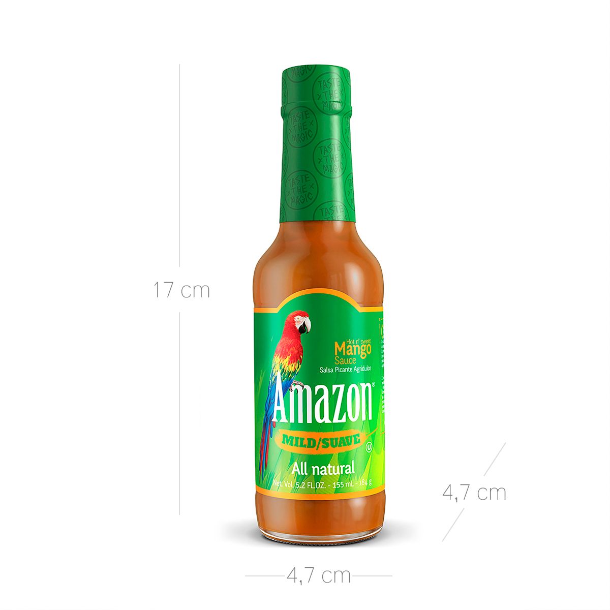 10X Salsa Amazon AGRIDULCE de Mango x 155 Ml Vidrio