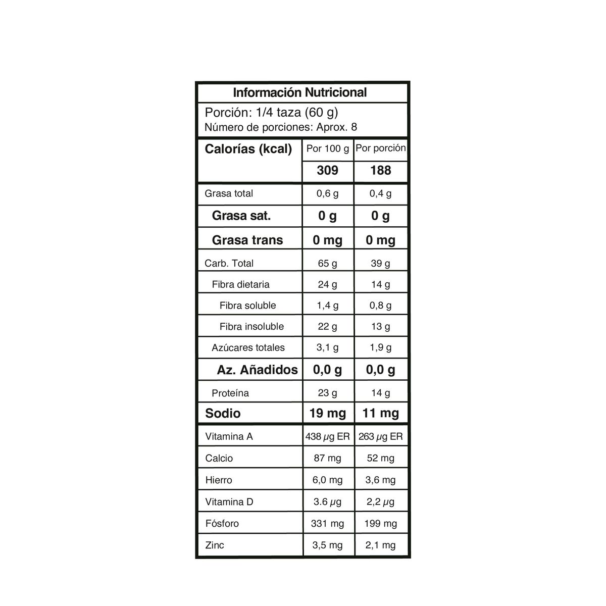 10X Lenteja Diana x 500 Gramos Bolsa