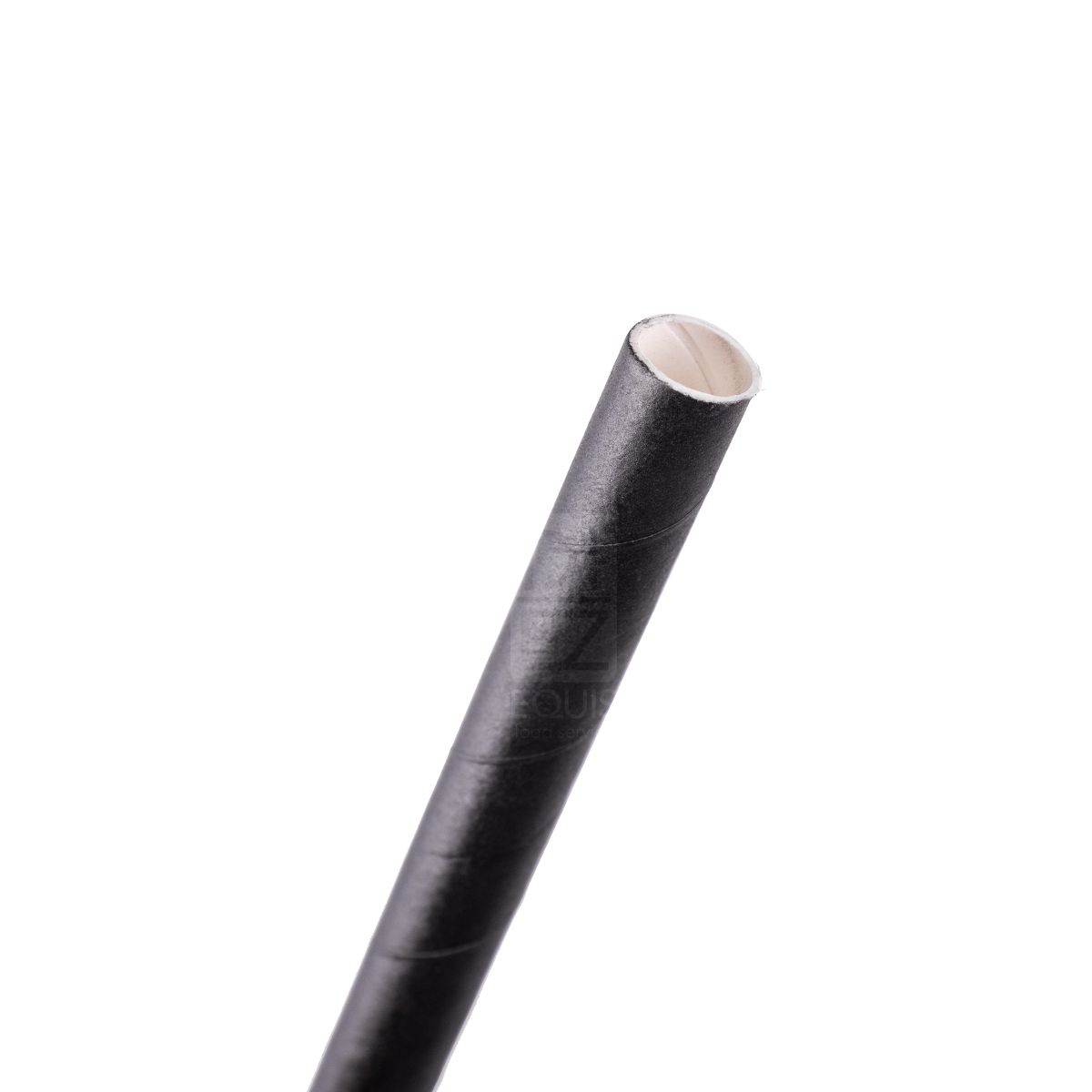 10X Pitillo de Papel Biodegradable Negro 8x197mm x 200 Bolsa