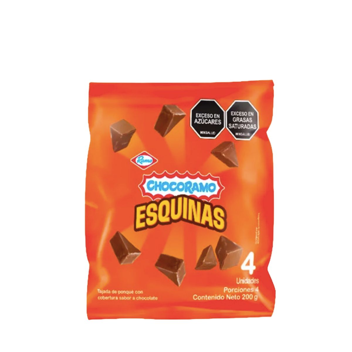 10X Chocoramo Esquinas 50 Gr x 4 Und Caja x 9 Paquetes