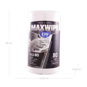Limpión Multiusos X80 Blanco Maxwipe x 80 Paños Rollo - Unidad