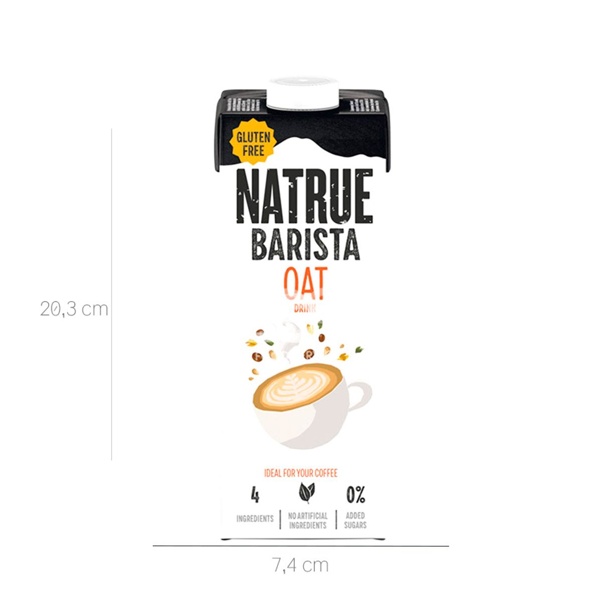 10X Bebida De Avena Natrue Barista x 1000 Ml Tetrapack