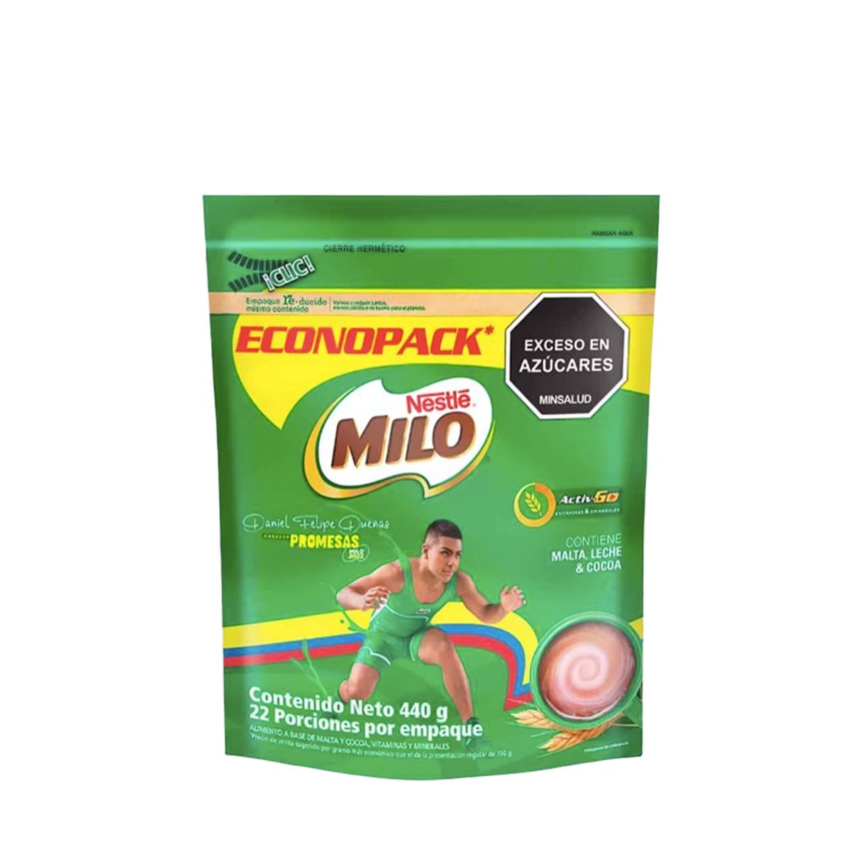 10X Milo Activ-Go Nestle x 440 Gr Bolsa