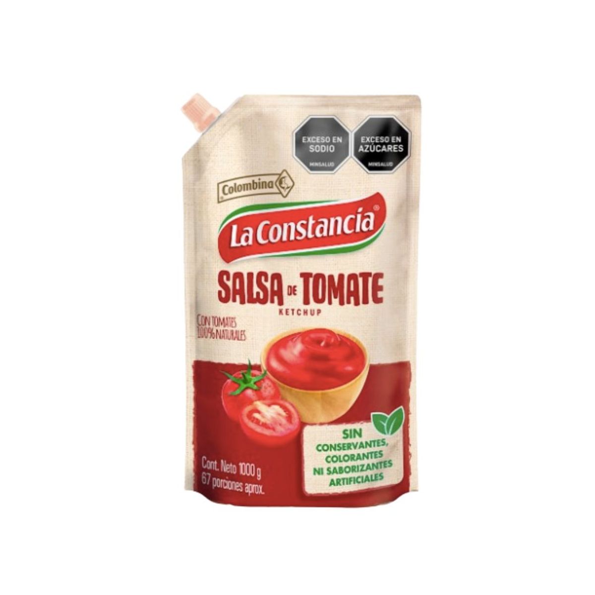 10X Salsa De Tomate La Constancia x 1000 Gr Doy Pack