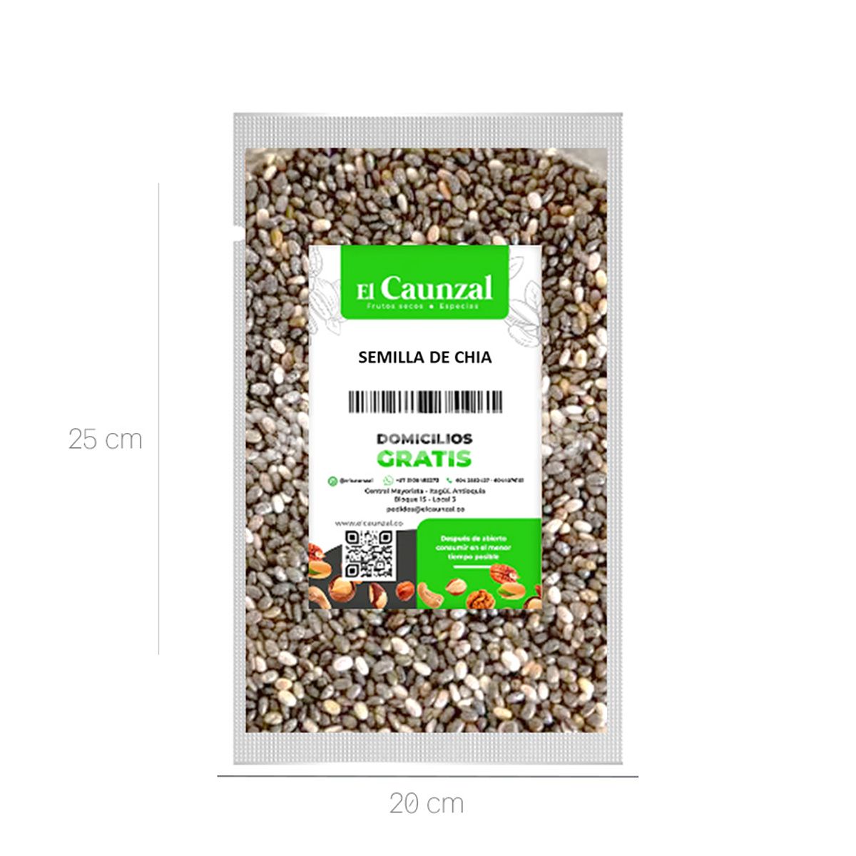 10X Semilla De Chia El Caunzal x 500 G Bolsa