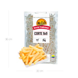 Papa Francesa 9x9 mm McCain x 2 Kg Bolsa - Bolsa