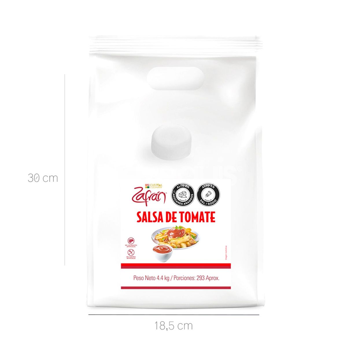 10X Salsa Tomate Zafrán Premium X 4400 Gr Bolsa Master Bag