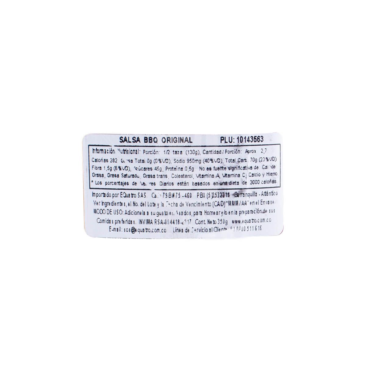 10X Salsa BBQ Original Hunts x 360 Gr Pet