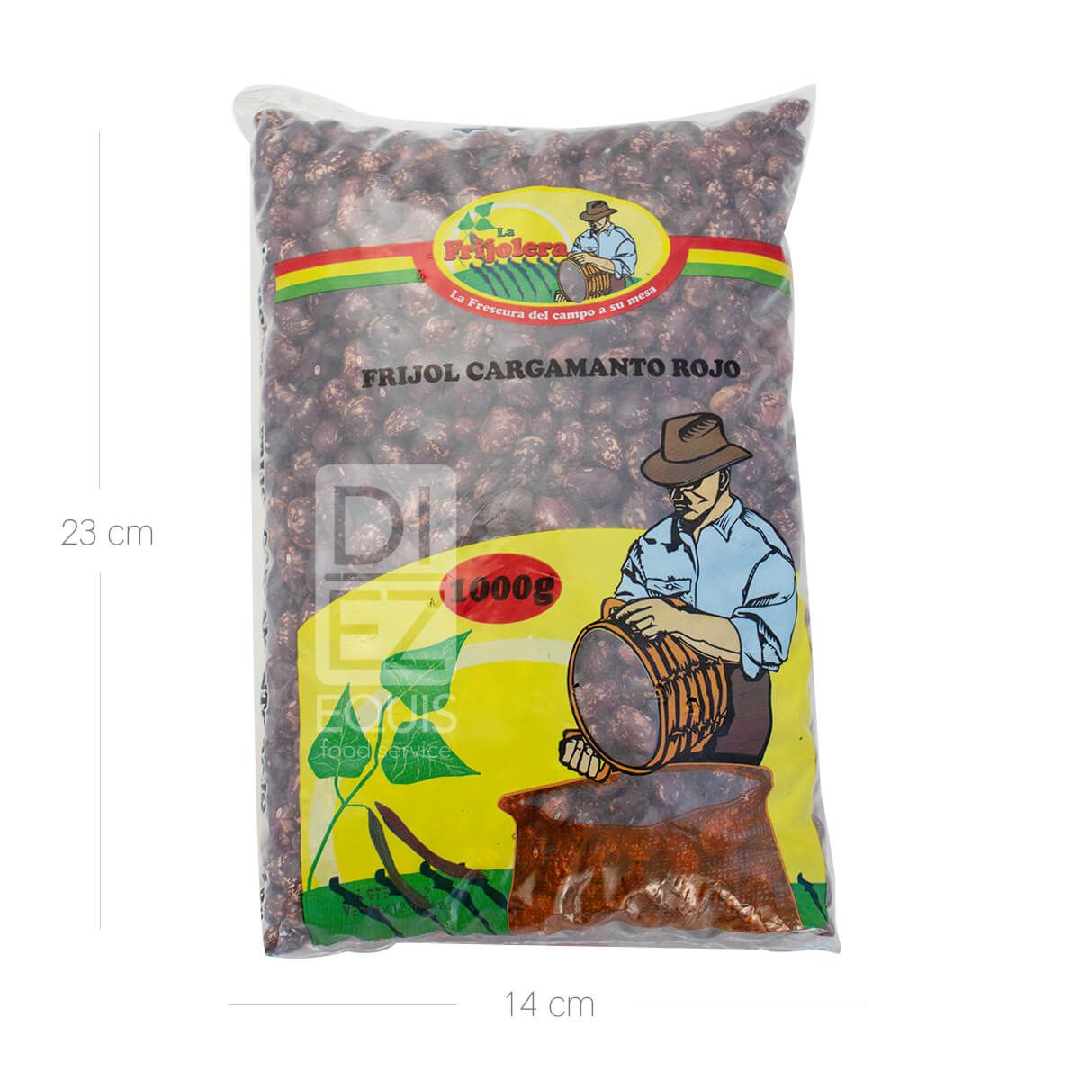 10X Frijol Cargamanto Rojo La Frijolera x 1000 G