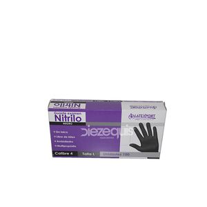 Guante Desechable Nitrilo Negro UKA Latexport C4 Talla L Par - Paquete