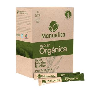 Azúcar Orgánica Manuelita Tubito 5 Gr x 50 Und - Caja - Unidad